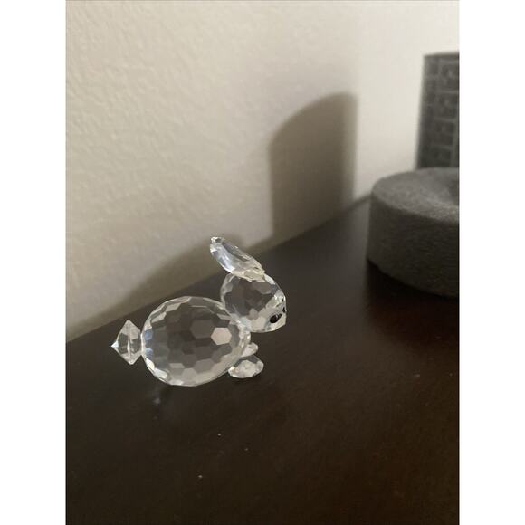 Swarovski Mini Laying/Resting Rabbit 1 3/8" #7678NR030 - Vtg, Retired, Box - Picture 3 of 7
